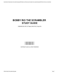 the scrambler technique free pdf